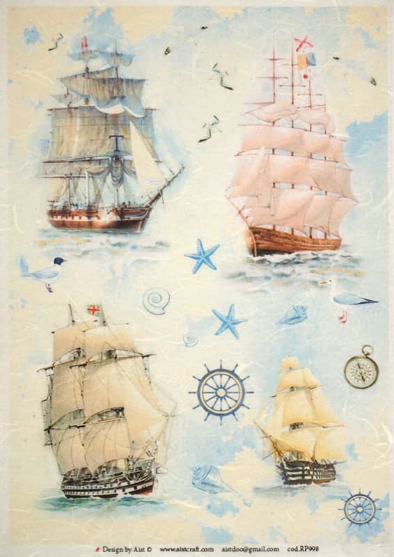 Rice Paper - Sailboats