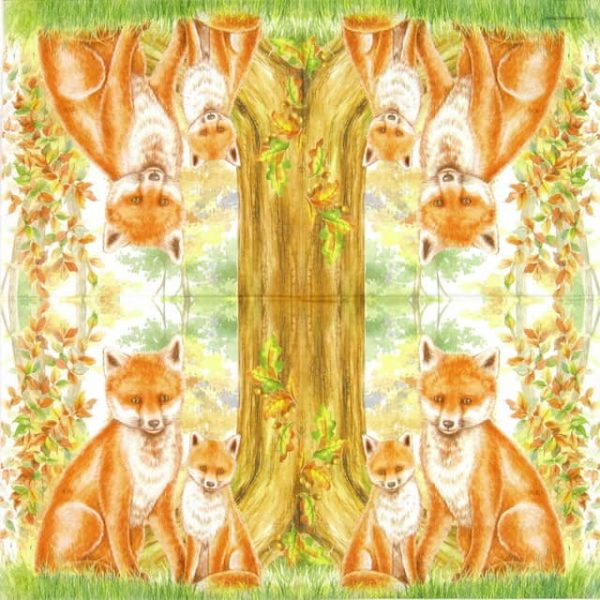 Lunch Napkins (20) - Family Fox