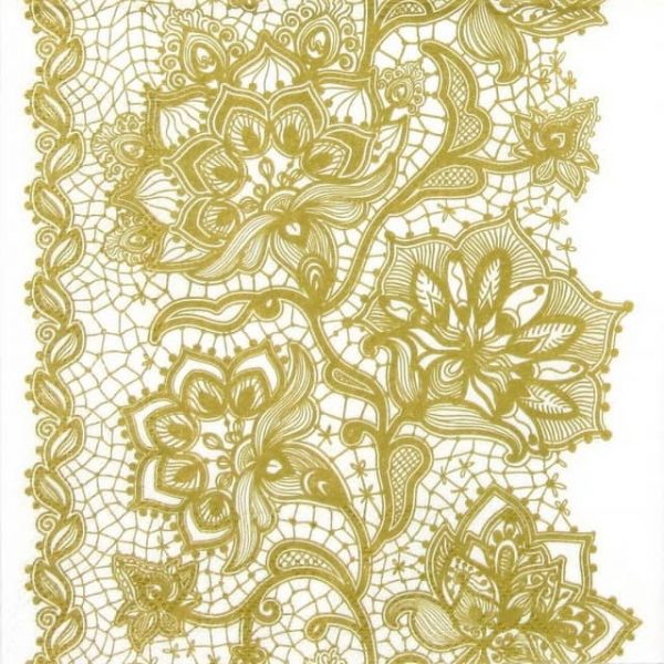 Lunch Napkins (20) - Gloria Lace Gold