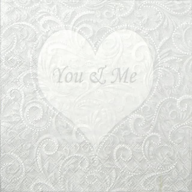 Lunch Napkins (20) - You & Me Champagne