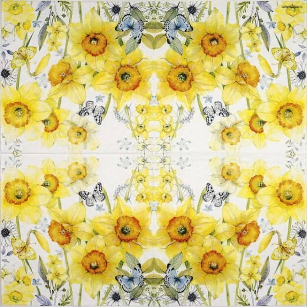 Paper Napkins  - Classic Daffodils (20 pieces)