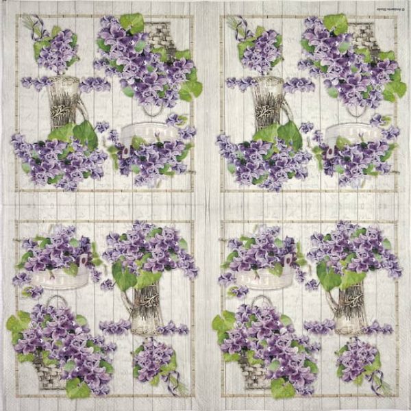 Lunch Napkins (20) - Purple Bouquets