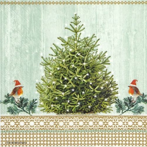 Lunch Napkins (20) - Little Robins at the Tree