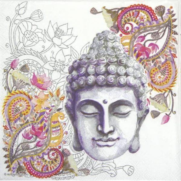 Lunch Napkins (20) - Buddha Head stone