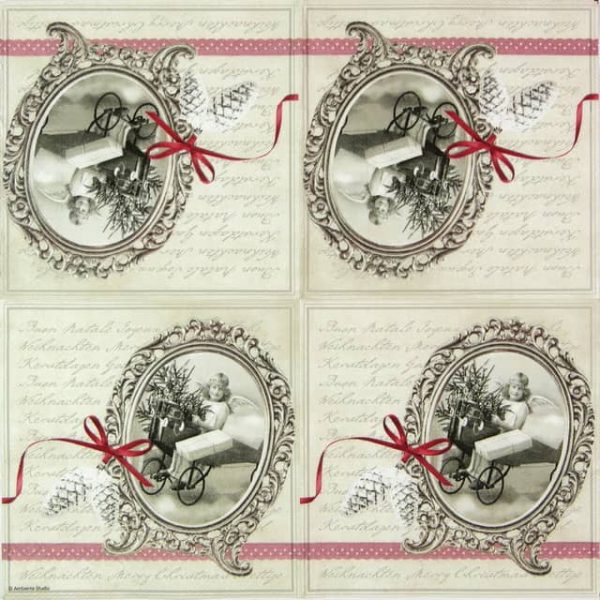 Paper Napkin - Christmas Letter