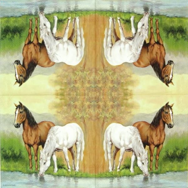 Paper Napkin - Horses