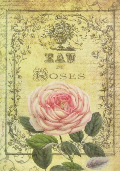 Rice Paper - Eau de Roses Stamperia DFSA4112