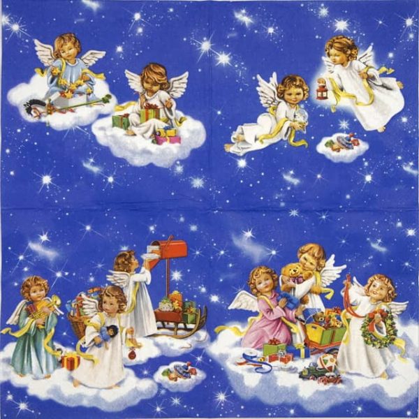 Lunch Napkins (20) - Angels with Toys