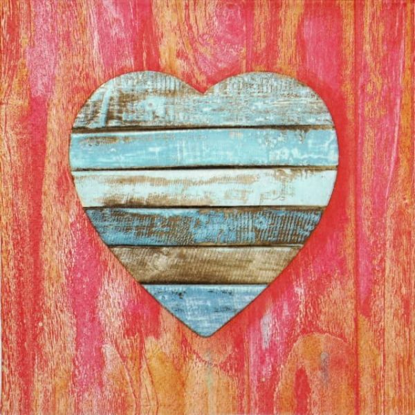 Paper Napkin - Wooden Heart