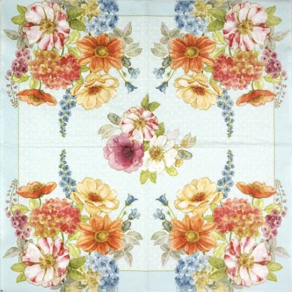 Lunch Napkins (20) - Cottage Flowers - Image 2