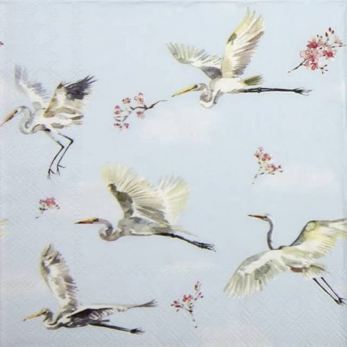 Paper Napkin - Spring Flight light blue