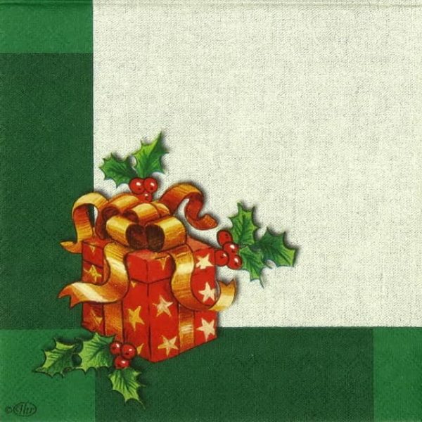 Paper Napkin - Ornaments on Linen