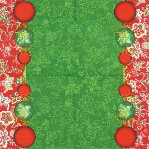 Lunch Napkins (20) - Facette Noel Green