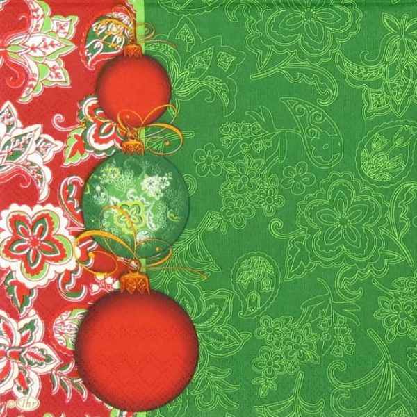 Lunch Napkins (20) - Facette Noel Green