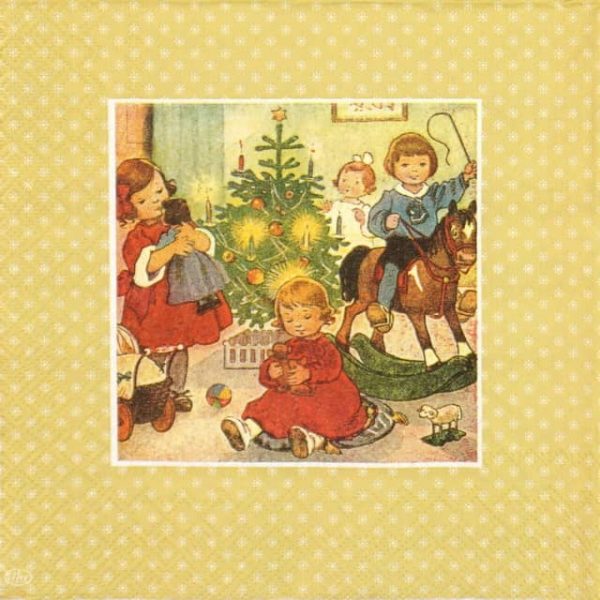 Paper Napkin - Fabulous Christmas cream