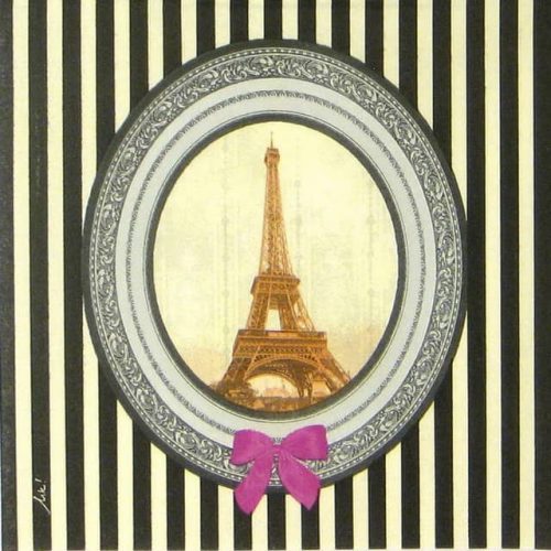 Paper Napkin - Paris Delux Black