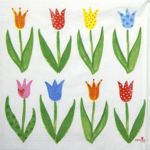 Paper Napkin - Anneko Design: Anne's Tulips