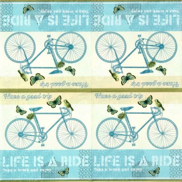 Paper Napkin - Life is a ride