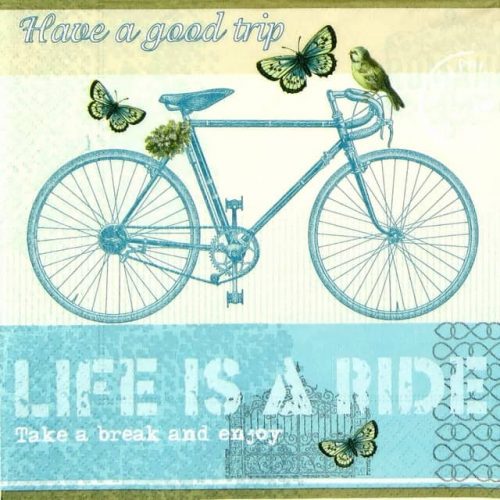 Paper Napkin - Life is a ride