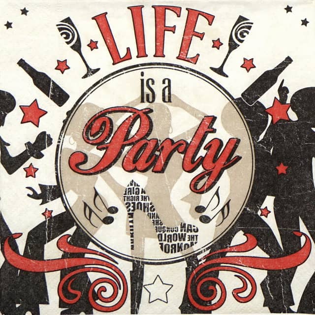 Paper Napkin - Life is a