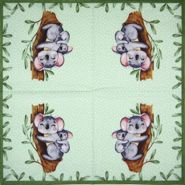 Lunch Napkins (20) - Koalas - Image 2