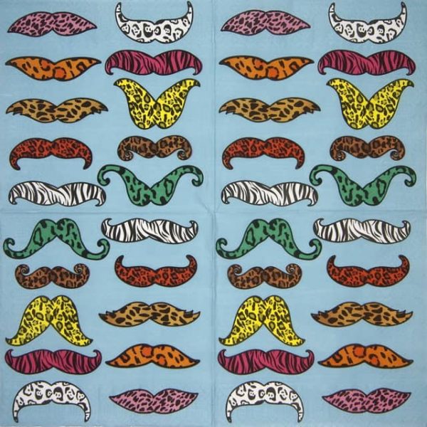 Lunch Napkins (20) - Wild Moustaches