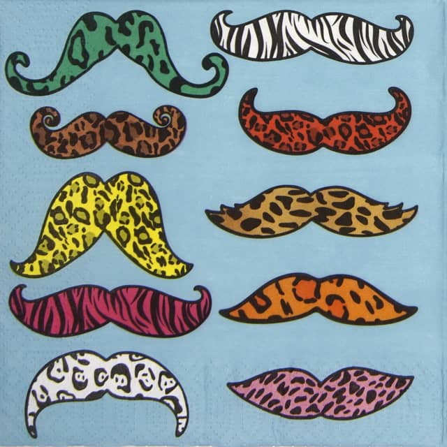 Lunch Napkins (20) - Wild Moustaches