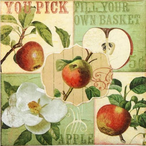 Paper Napkin - Apple Garden