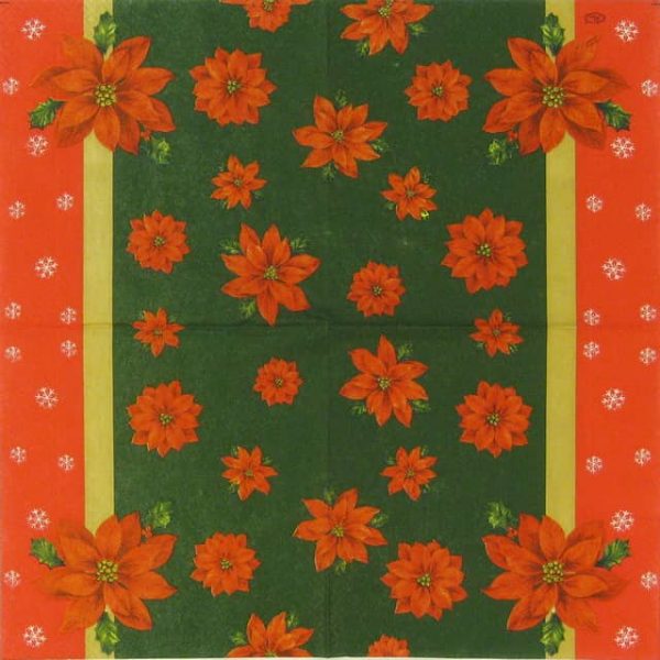 Paper Napkin - Poinsettia