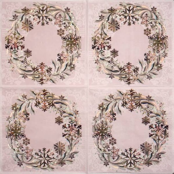 Lunch Napkins (20) - Pastel Wreath