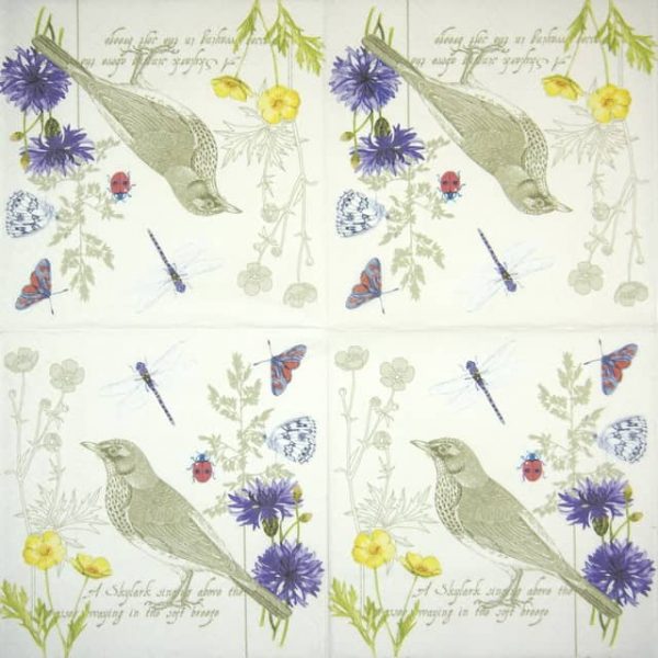 Lunch Napkins - Summer Letter (20pieces)