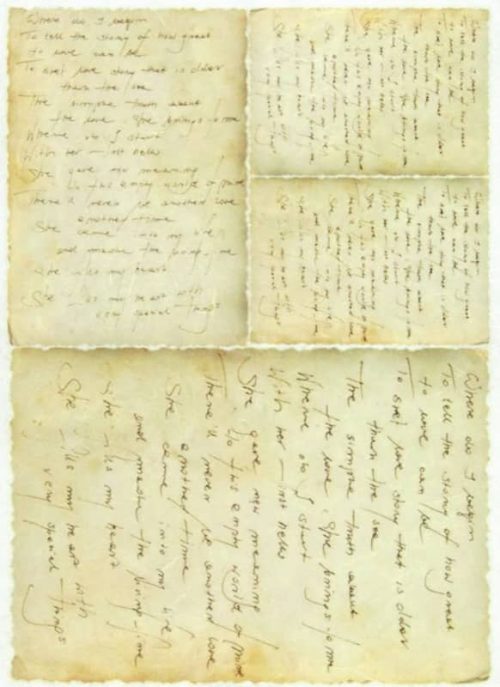 Rice Paper - Vintage Old Letter