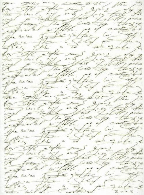 Rice Paper - Handwriting Antique