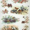 Rice Paper - Vintage Group of Birds