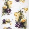 Rice Paper - Violets and Daffodils