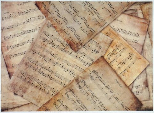 Rice Paper - Vintage Music sheets