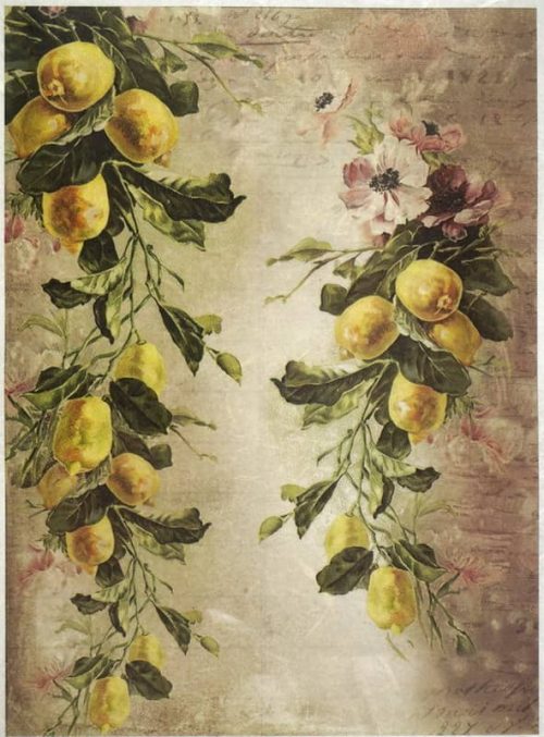 Rice Paper - Lemon Wallpaper