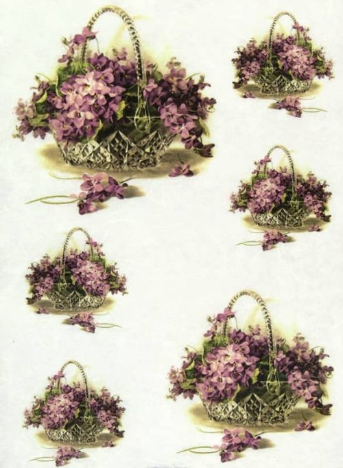 Rice Paper - Violet in Basket