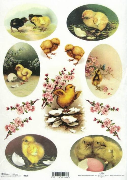 Rice Paper - Easter Chickens