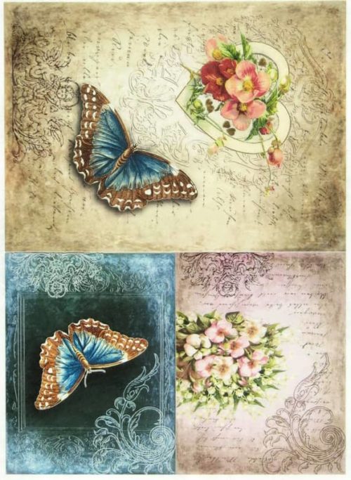 Rice Paper - Vintage Butterfly