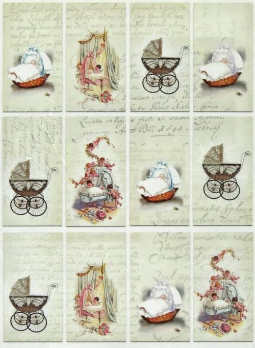 Rice Paper - New Baby Decoupage