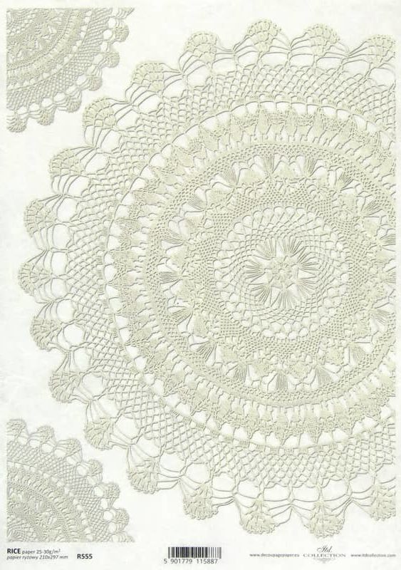 Rice Paper - Round Lace