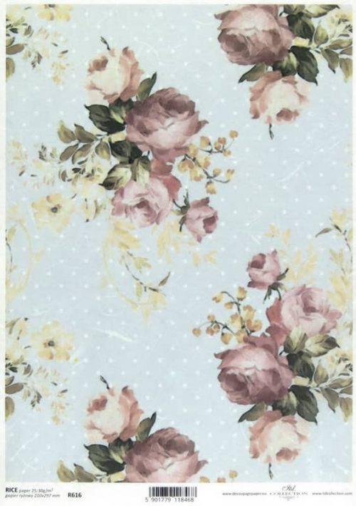 Rice Paper - Shabby Chic Roses L