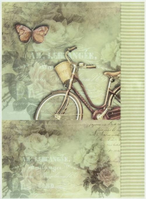Rice Paper - Bike & Roses