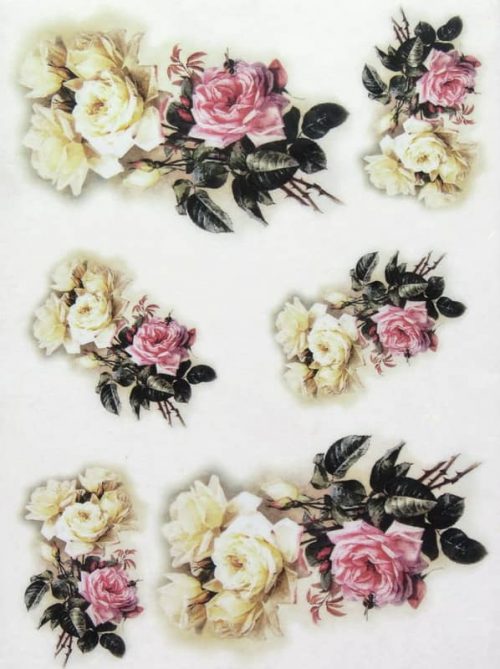 Rice Paper - Pastel Roses