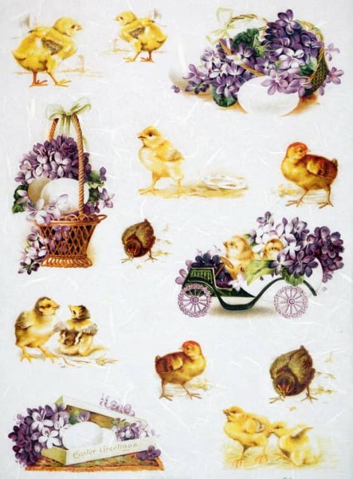 Rice Paper - Vintage Easter Greeting