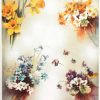 Rice Paper - Vintage Colorful Flower