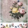 Rice Paper - Vintage Colorful Roses