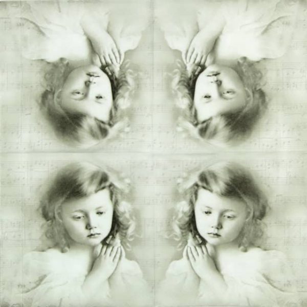 Paper Napkin - Girl Praying - Image 2