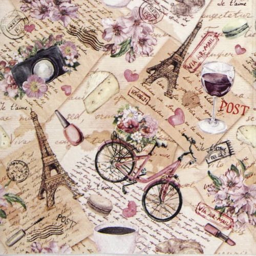 Paper Napkin - Voyage a Paris